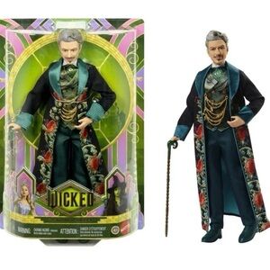 IN HAND NEW Wicked For Good WIZARD DOLL Mattel Jeff Goldblum NWB